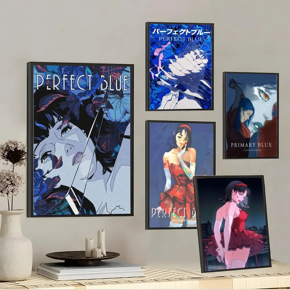 Anime P-Perfect Blue Poster Decorative Wall Art Stickers Mural Photo Print for Home Living Room Hallway Decor