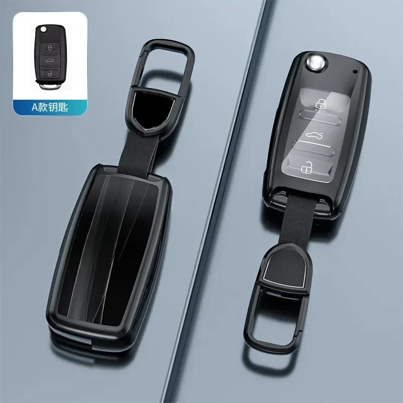 Zinc Alloy Car Key Case Cover Shell Fob for Volkswagen Teramont X/Lamando L/Viloran/ID3/Talagon/ID4X/Golf 8/ID7/ID6