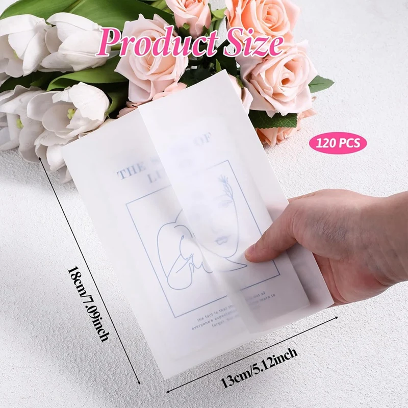Top-120 Pcs Vellum Jackets For 5X7 Invitations Pre-Folded Vellum Paper Wedding Invitation Wraps Translucent Paper