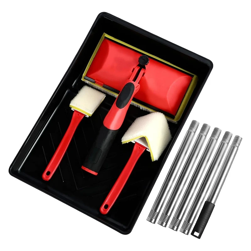 MAKE-7 Inch Paint Pad Applicator Corner Walls And Ceilings Pad Painter Decorating Paint Pad Kit For Wall Corner Edging