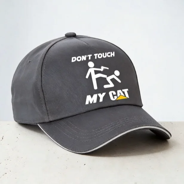

Don't Touch my CAT baseball cap Summer breathable man women visor hat unisex adjustable snapback hats
