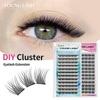 YOUNG LASH DIY grupos de pestañas C D Curl 8/10/12/14/16mm volumen extensiones de pestañas individuales DIY en el hogar maquillaje