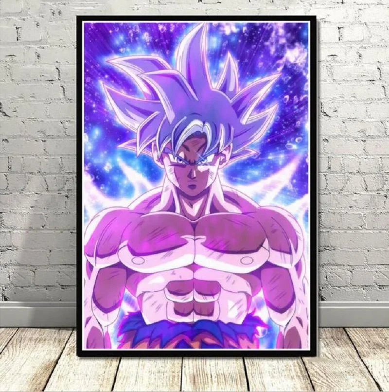 5D Full Round Diamond Paintings Anime Seven Ball Mosaic Kits Crystal Handicraft Embroidery Wall Arts for Home Wall Decor