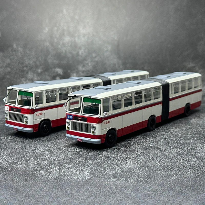 1/64 Beijing Bus Model Jinghua BK662 Articulated Bus 406 and 110 Alloy Bus Model Toy