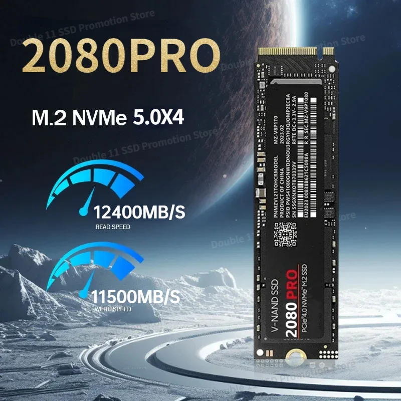 8TB 4TB Ssd Solid State 2080pro Hard Drive 2TB M.2 SSD NVMe PCIE 5.0 Max Read 12400Mb/s Gaming Internal Hard Disk For Pc Laptop