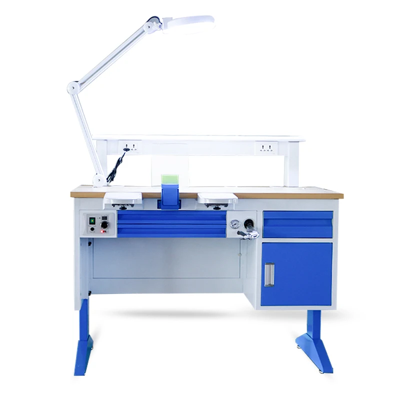 Single Workbench 1.2M Dental Lab Work Bench Technician Workstation for Dental Laboratory – All Accessories Included