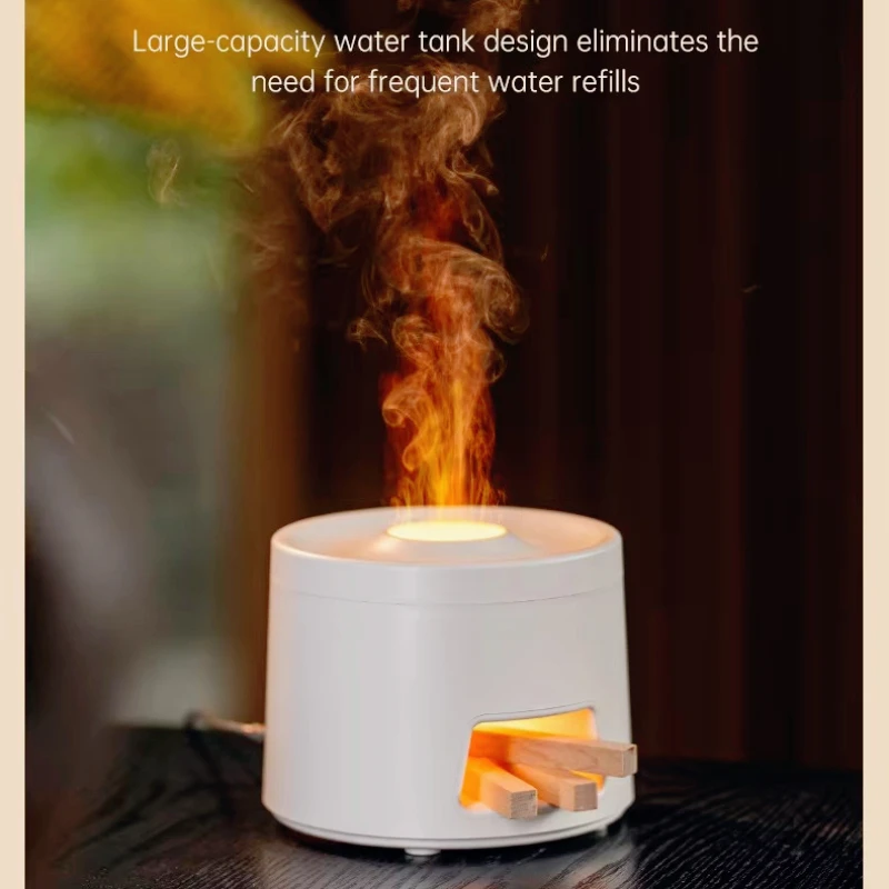 New Product Creative Retro Seven-Color Flame Aroma Diffuser Humidifier Charcoal Stove-Style Fragrance Diffuser for Desktop Home