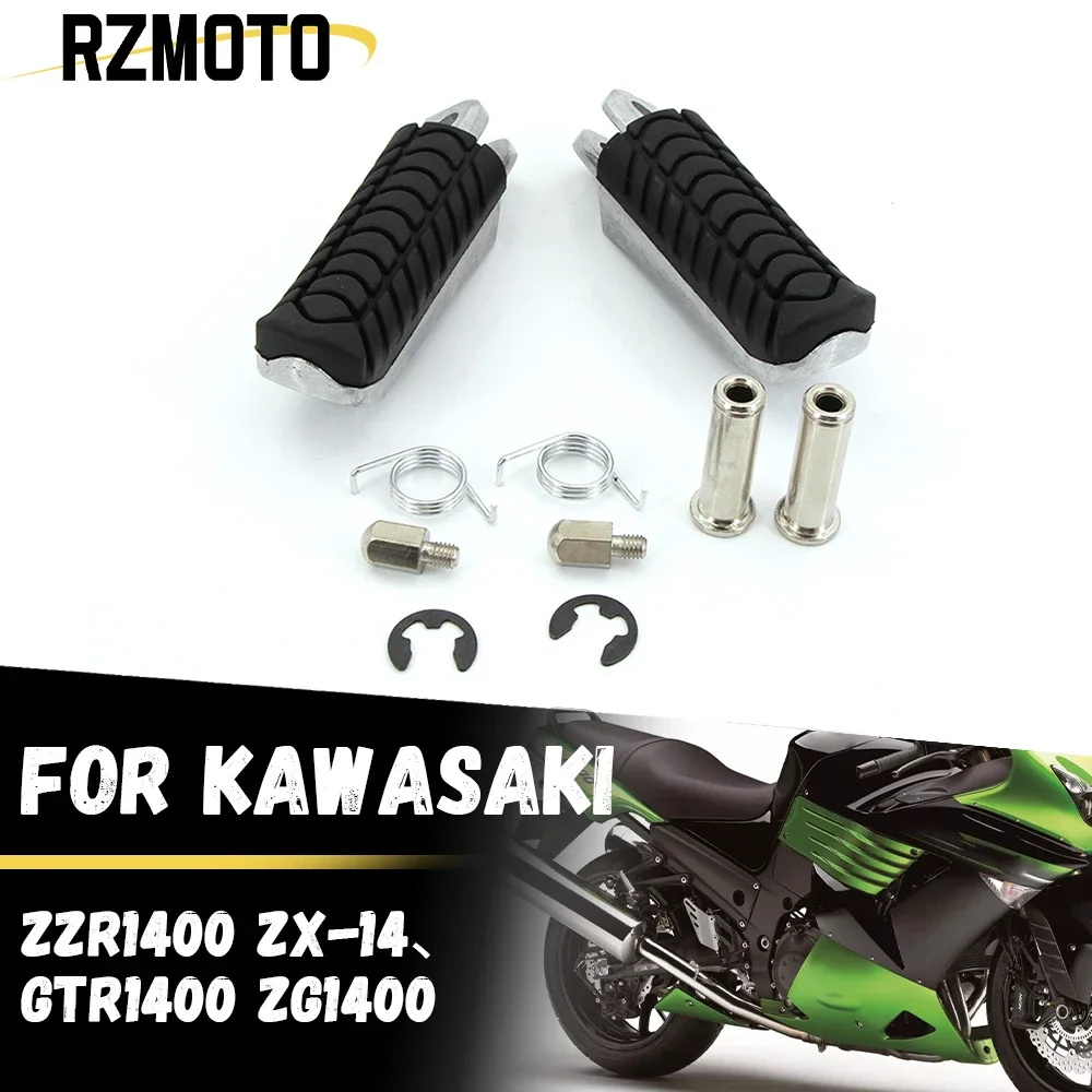 

Motorcycle Front Footrests Foot Peg Pedal Foot Rest FOR KAWASAKI ZZR1400 ZX-14 2006-2012 GTR1400 ZG1400 2006-2015