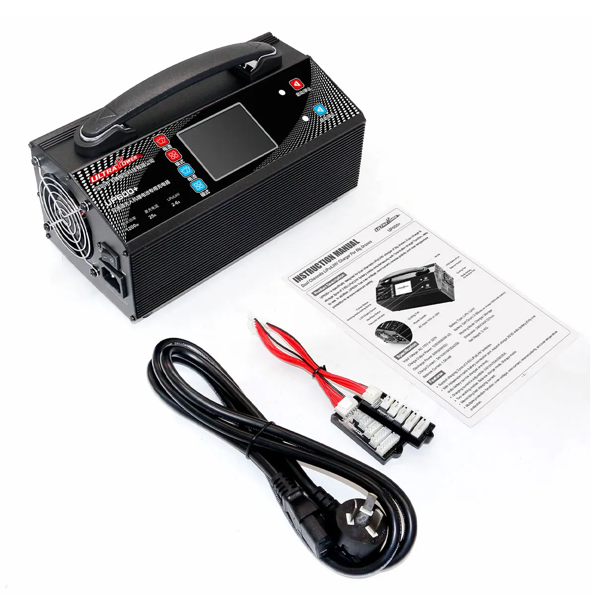 

Сверхновое двухканальное зарядное устройство Power UP600+ 2x600 Вт 25A 2-6S LiPo с использованием для сельскохозяйственного картографирования, геодезического БПЛА-дрона