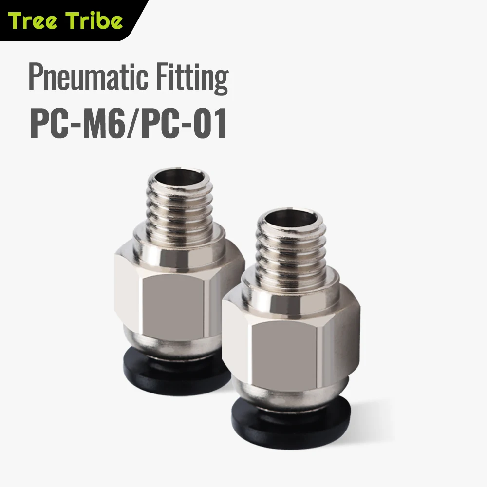 

Пневматический разъем Tree Tribe G1/8, подходящий для 3D-принтера, трубка Bowden из ПТФЭ 4 мм, совместимый с PC4, многоцветный экструдер BMCU DIY