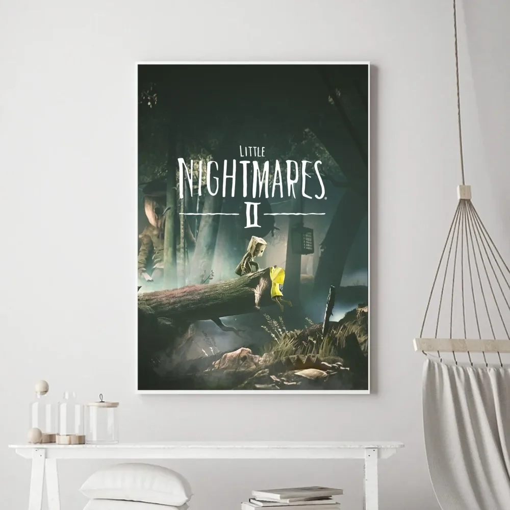 Game Little Nightmares Poster Vintage Poster Prints Art Home Painting Bathroom Kitchen Bar Accessories Wall Sticker Small Size