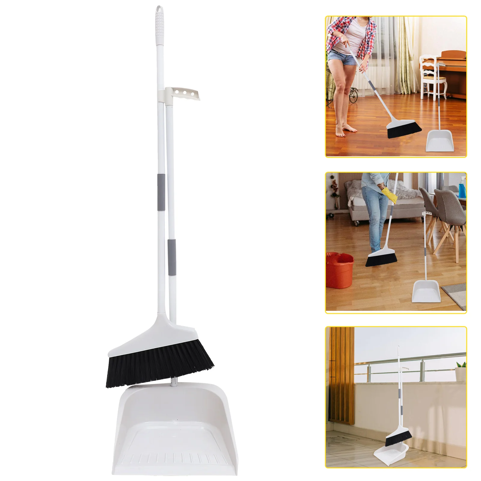 Broom Household Home Cleaning Device Tool Kit Combination and Dustpan Long Handle Metal Office Tools