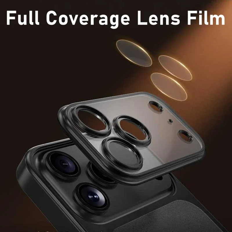 جديد سامسونج تصفيح ماتي المضادة للانزلاق 17 برو ماكس جراب هاتف آيفون 17 17Air 17PM عدسة فيلم حماية شفافة غطاء الكمبيوتر الصلب