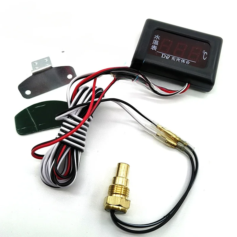 Excavator Parts Electronic Water Temperature Meter with Wire Yanmar 4TNV9498 Engine Temperature Sensor Alarm