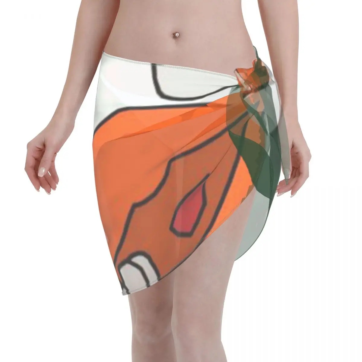 Promotion University Of Miami - Sebastian The Ibis Women's Beach Wrap SkirtSwim Cover Up Lightweight Sarong