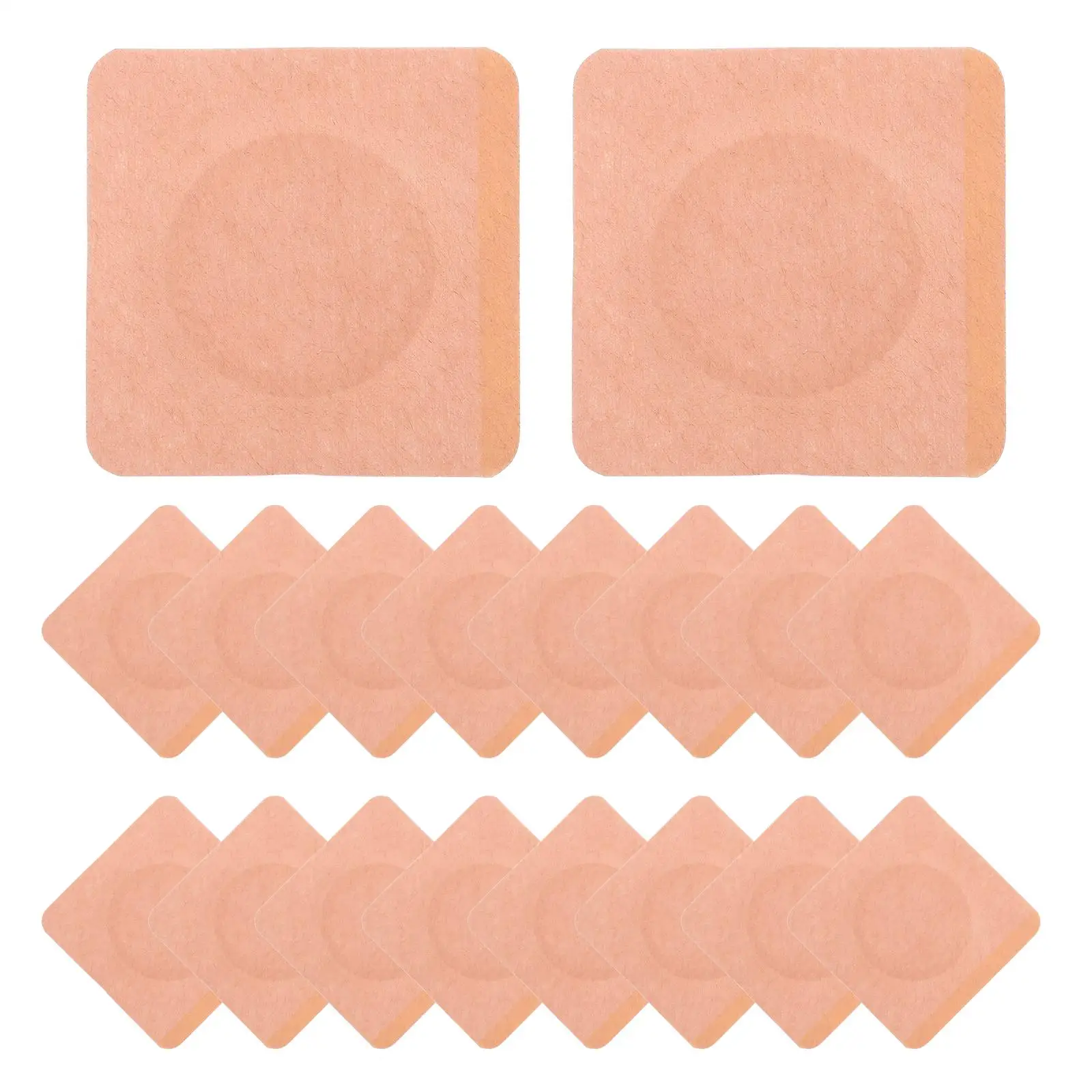 30 pezzi di cerotti per ombelico con punti di agopuntura, cerotti per piedi marrone chiaro, cerotti adesivi traspiranti in tessuto, cerotti per ombelico