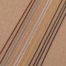 5 10m/lot Bronze Color Plated Necklace Chains Brass Bulk For DIY Jewelry Findings Making Materials Handmade Supplies