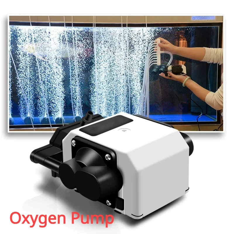 Ultra Silent Aquarium Oxygen Air Pump 25W High Power Fish Tank Oxygen Pump  Deep Water Special Oxygenator Aquarium Accessories