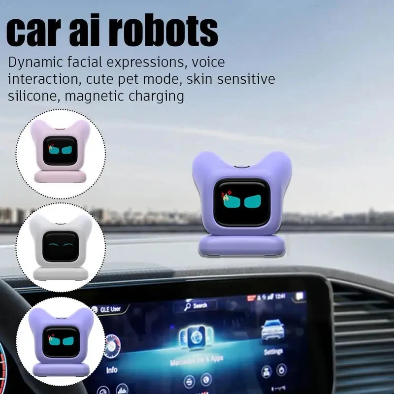 

NEW AI Robot With Dynamic Emotions, Voice Interaction Cute Pet Robot, Magnetic Charging AI Companion For Car, Home, Kids