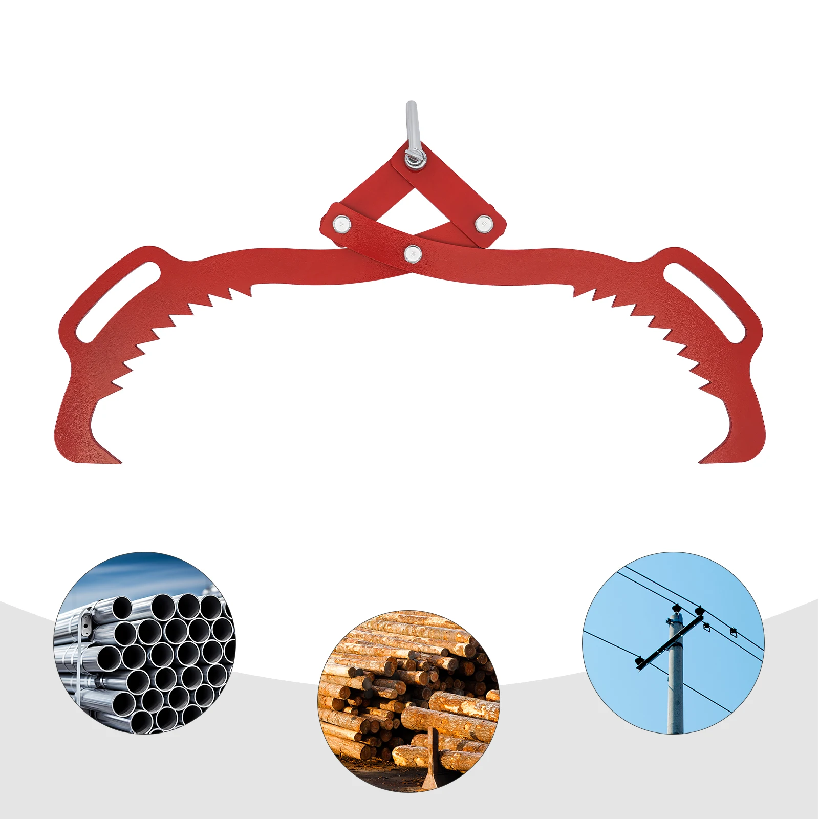 

Плоскогубцы для подъема ствола дерева с крючком для тяжелого грейфера, подъемные когти для дерева