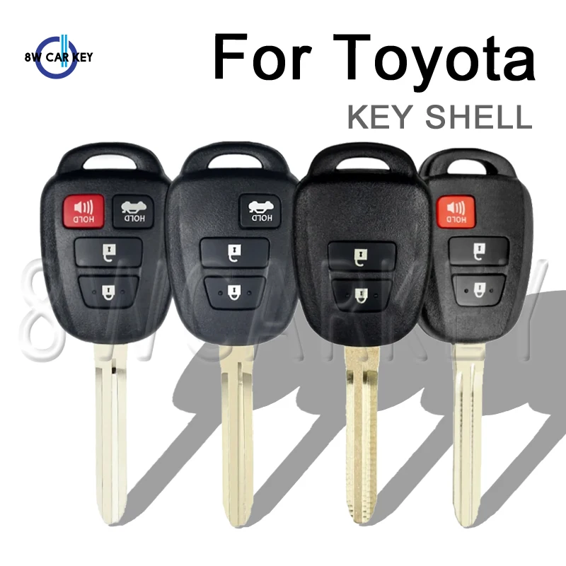 

Car Smart control Key Shell for Toyota Corolla RAV4 TOY43 Camry Prius 2012 2013 2014 2015 2016 2017 Key Case Cover 2/3/4 Buttons