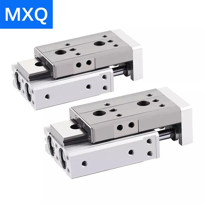 

MXQ Air Slide Table Dual Rod Rail Slide Air Pneumatic Cylinder MXQ6 MXQ8 MXQ12 MXQ16 MXQ20 MXQ25