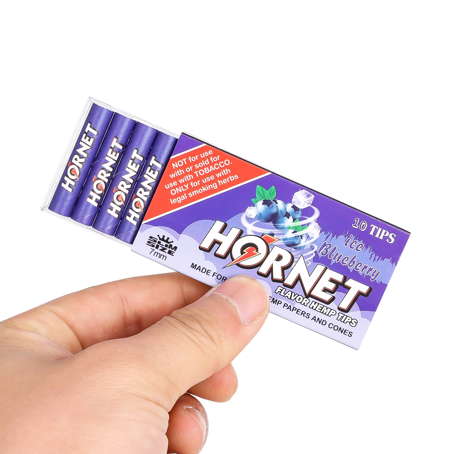 HORNET-10 unidades/Paquete de filtros con puntas portátiles, con sabores de frutas