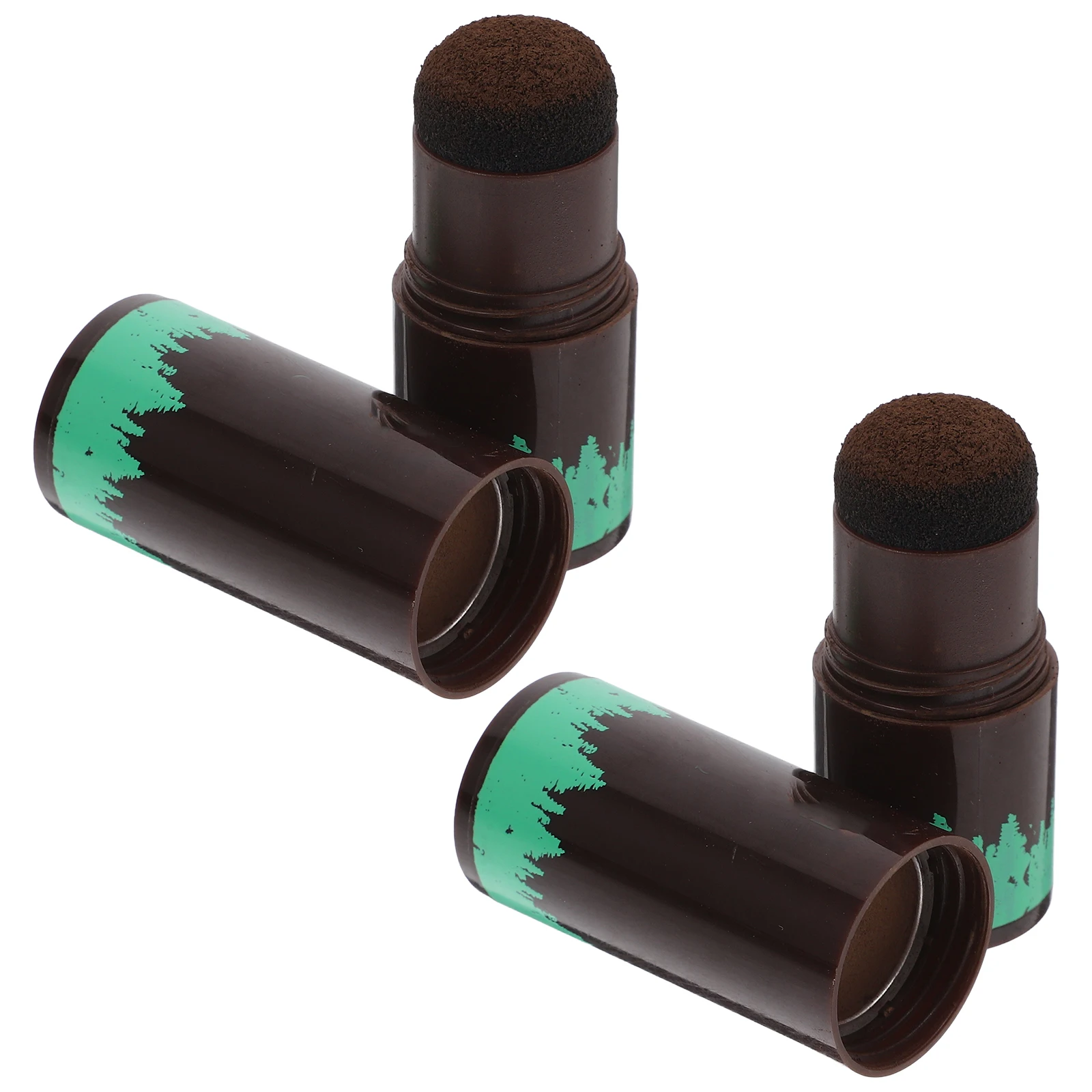 

2Pcs Hairline Powder Sponge Pen Natural Hair Concealer Hair Shadow Thickening Tool Waterproof Portable Household Hairline Shadow