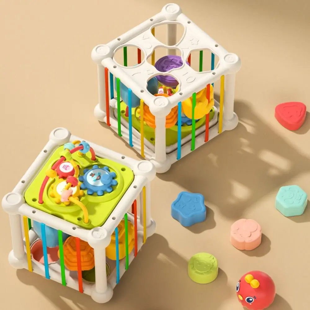 8 em 1 formas educacionais jogo cubo forma correspondência cubo multifuncional jogos educativos arco-íris blocos coloridos