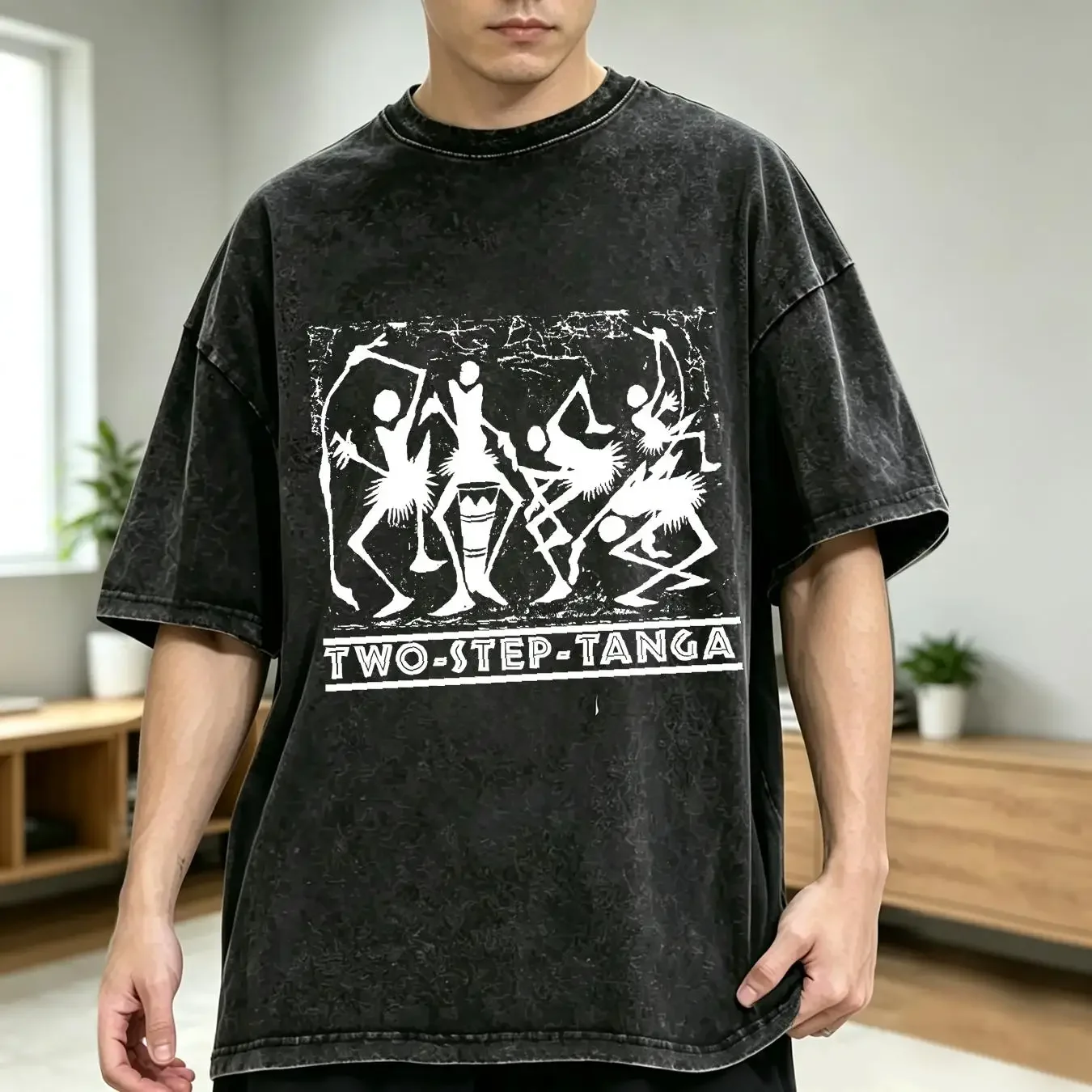 washed T Shirt Mescaleros Inspired Two Step Tanga Afro Beat Joe Strummer Bhindi Bhagee long or short sleeves vintage Washed