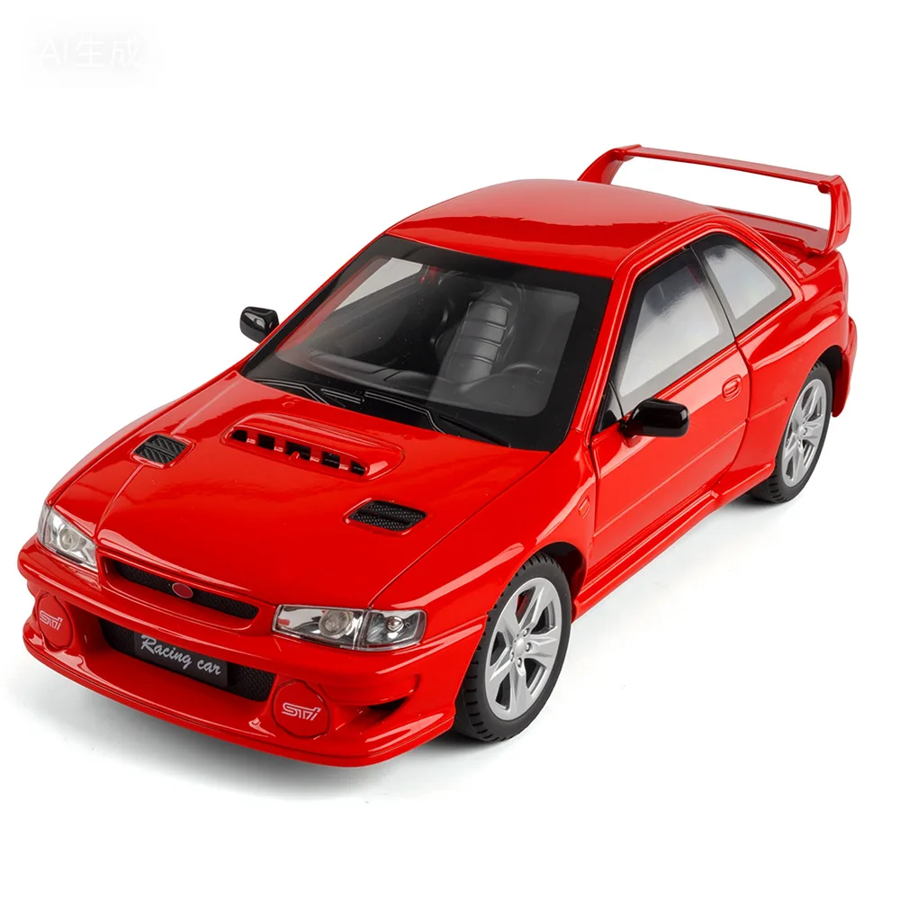 

Diecast Alloy 1:24 Subaru ST Sports Car Model Pull Back Action Sound Light Toy Must Have For Car Fans Teenagers Gift