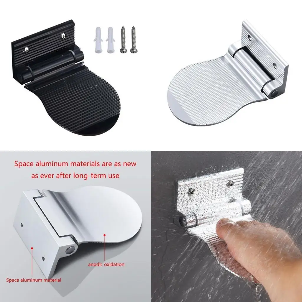 

Adjustable Height Shower Footstool Non toxic Aluminium Alloy Footrest Safe Foot Rest Lightweight for Pregnant Women high quality