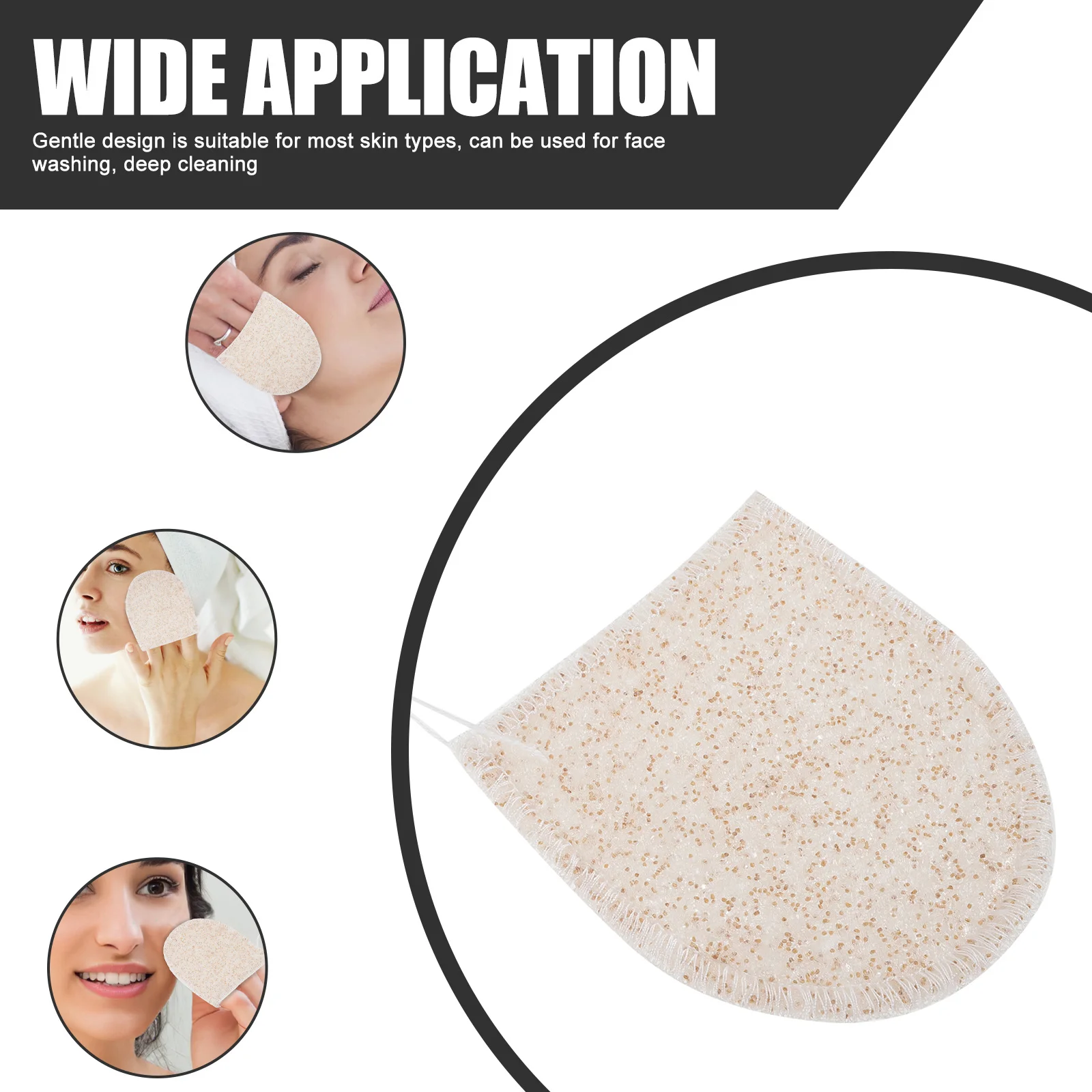 2 Stuks Konjac Gezichtsreinigingsspons Gezicht Scrubber Peeling Porie Ontstoppen Dode Huid Remover Zacht Zacht Ontwerp