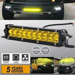 LED Light Bar Work Light DC 9-32V New LED Fog Light Off-Road Yellow High Quality 7 Inch IP68 60W LED Work Light For Truck Jeep