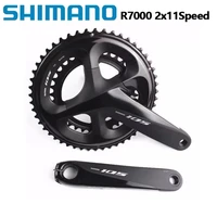 Platos y bielas Shimano 105 R7100 2x12 velocidades R7000 2x11s 165/170/172,5/175mm 52-36T/53-39T/50-34T actualización de manivela de bicicleta de carretera 5800