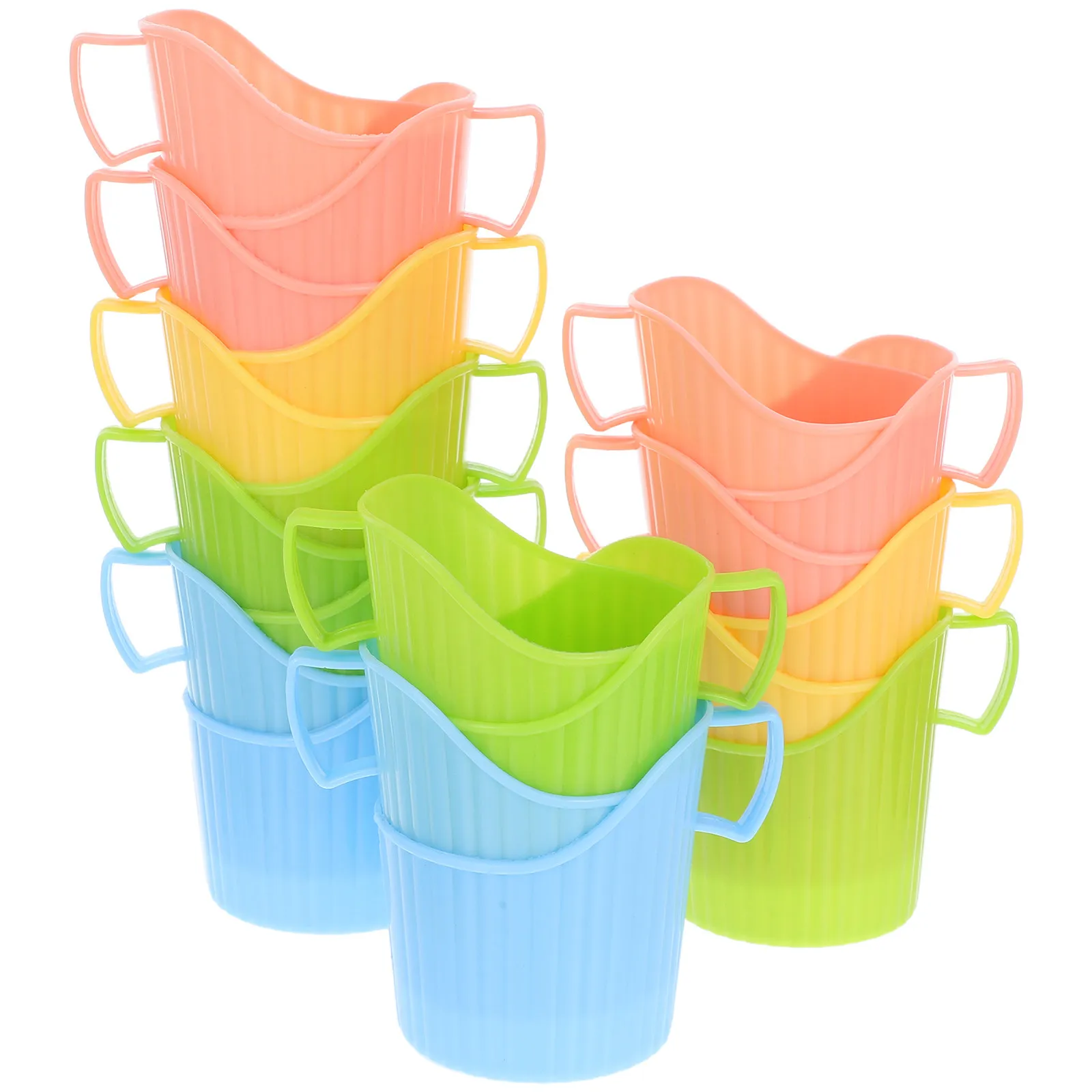 20Pcs Anti-Scalding Paper Cup Holder Premium PP Disposable Cup Sleeve Smooth Round Corners Heat Protection for Cafes Bars Milk