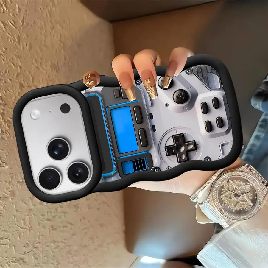 Consola de juegos foto funda de teléfono suave para iPhone 12 14 17 Air 16 Pro Max 11 15 Plus 13 8 XR