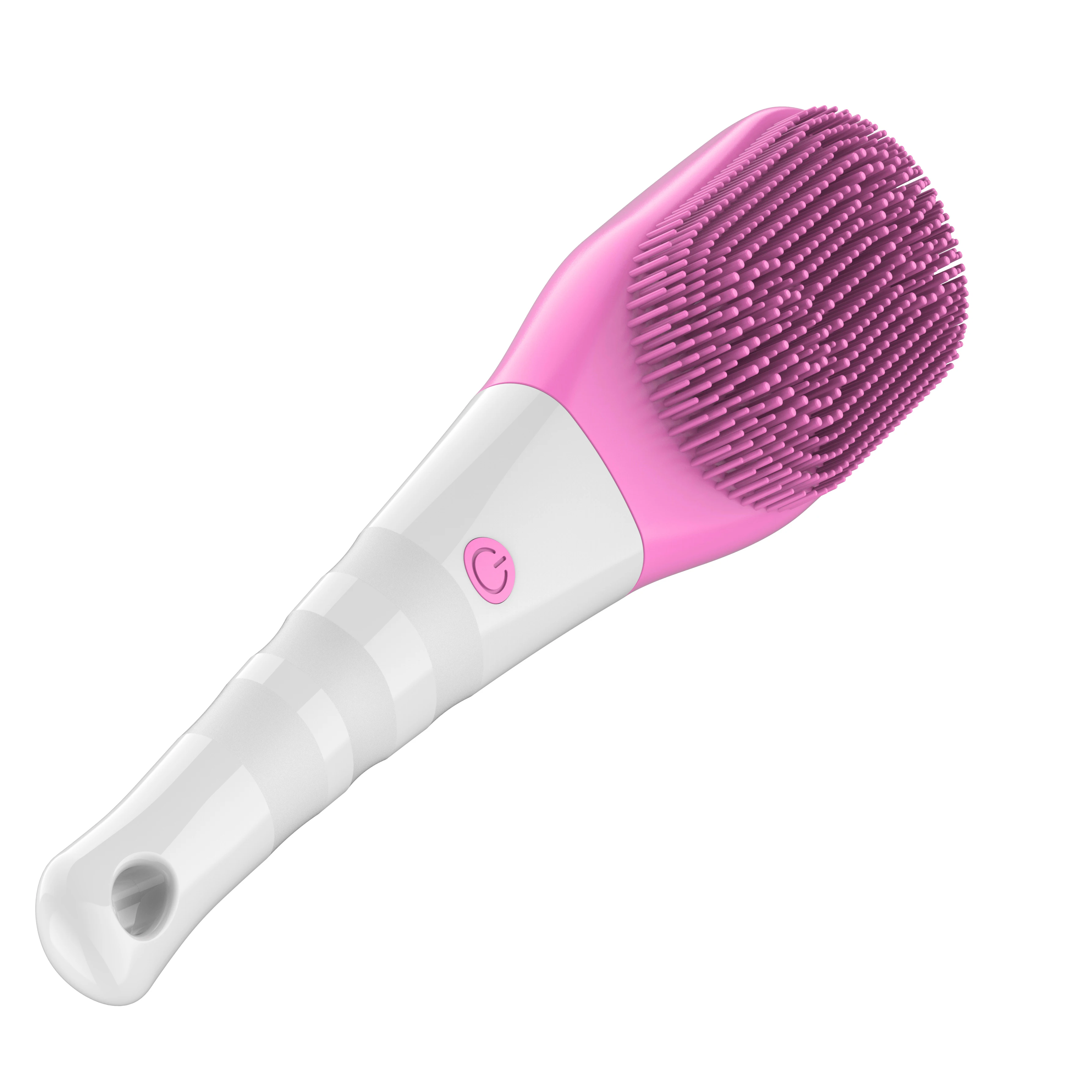 2023-soft-waterproof-electric-silicone-exfoliating-massage-bath-brush-sponges-scrubbers-with-long-handle-for-body-back
