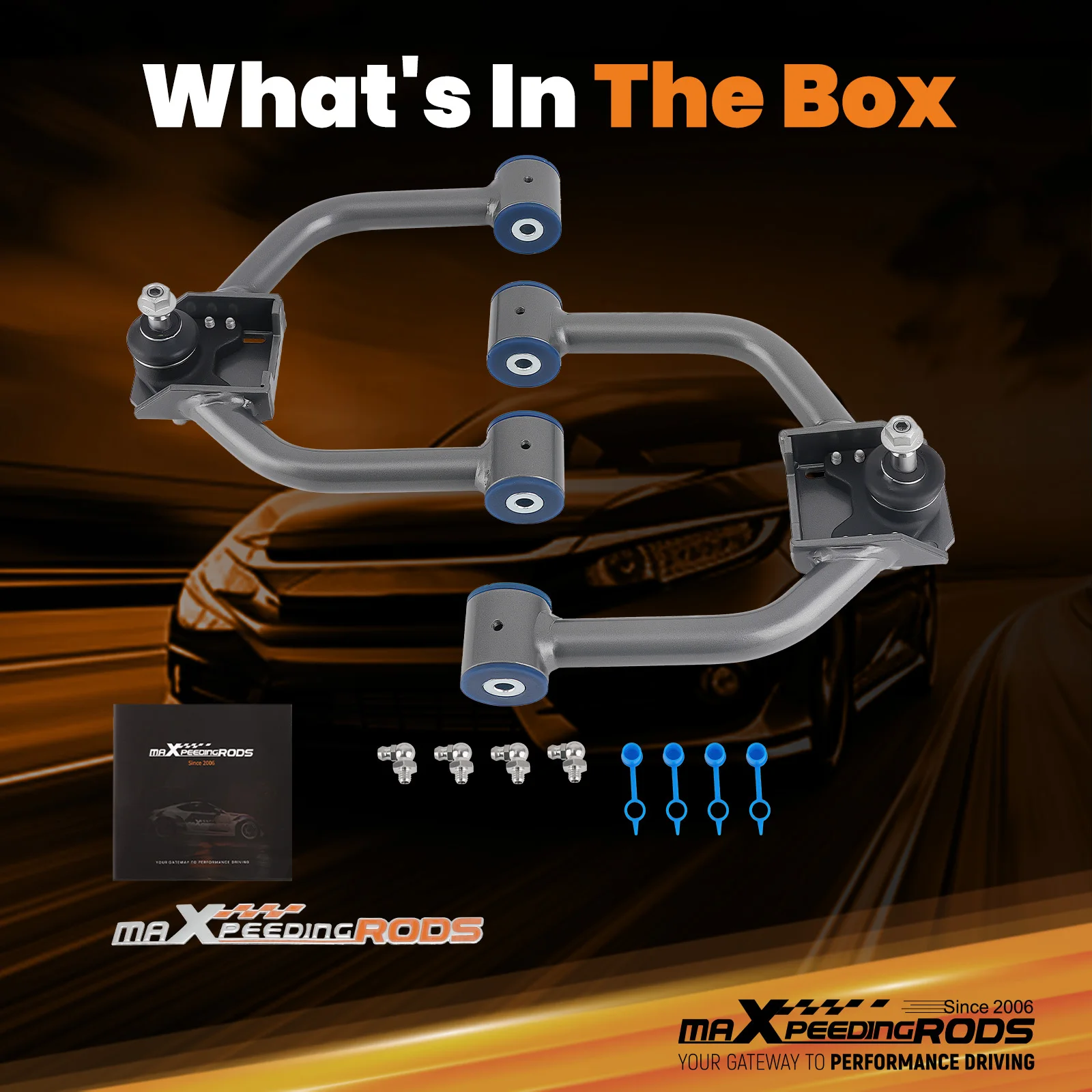 

Front Adjustable Camber Arm Kit Control Arms Set For 2006-2013 Lexus IS250 IS350