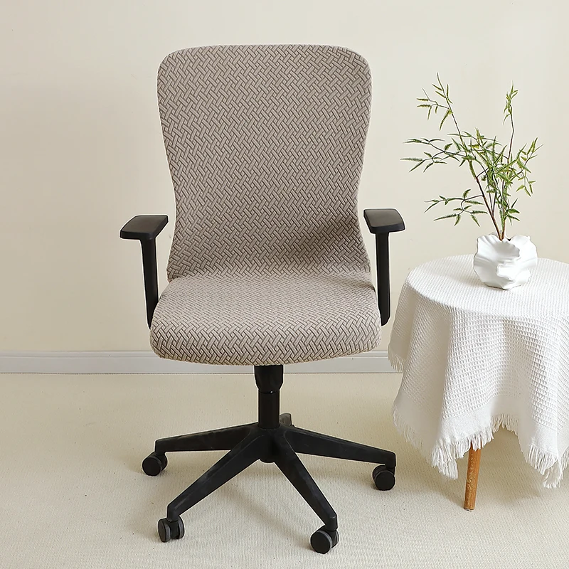 1 قطعة T الجاكار مكتب كرسي يغطي مرونة كرسي الكمبيوتر الغلاف رفع الدورية كرسي الألعاب حالة Funda سيلا Escritorio #5