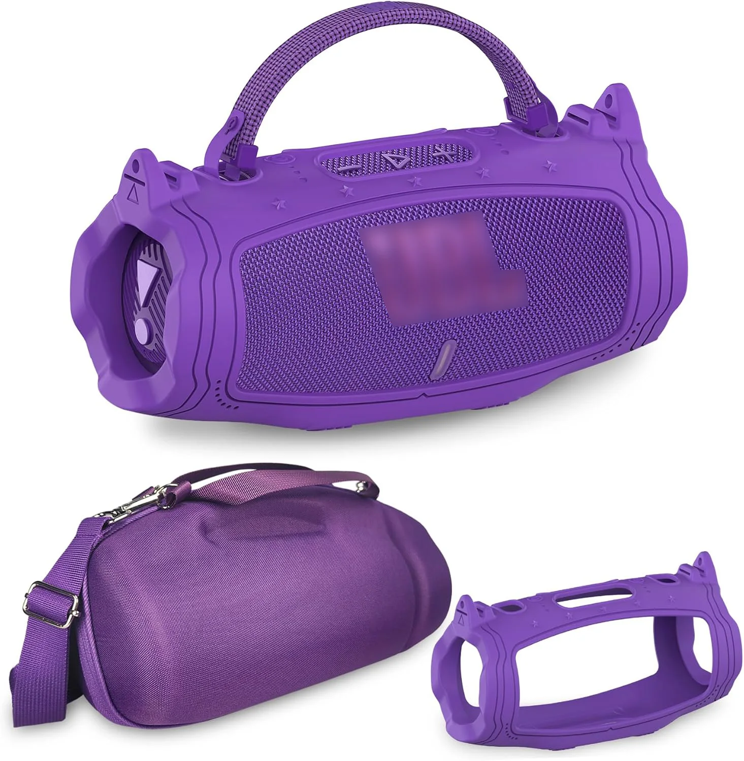 Silikon-Schutzhülle und Hartschalen-Tragetasche und Schultergurt für JBL Charge 6, tragbares Bluetooth-Lautsprecher-Zubehör – Detail 26