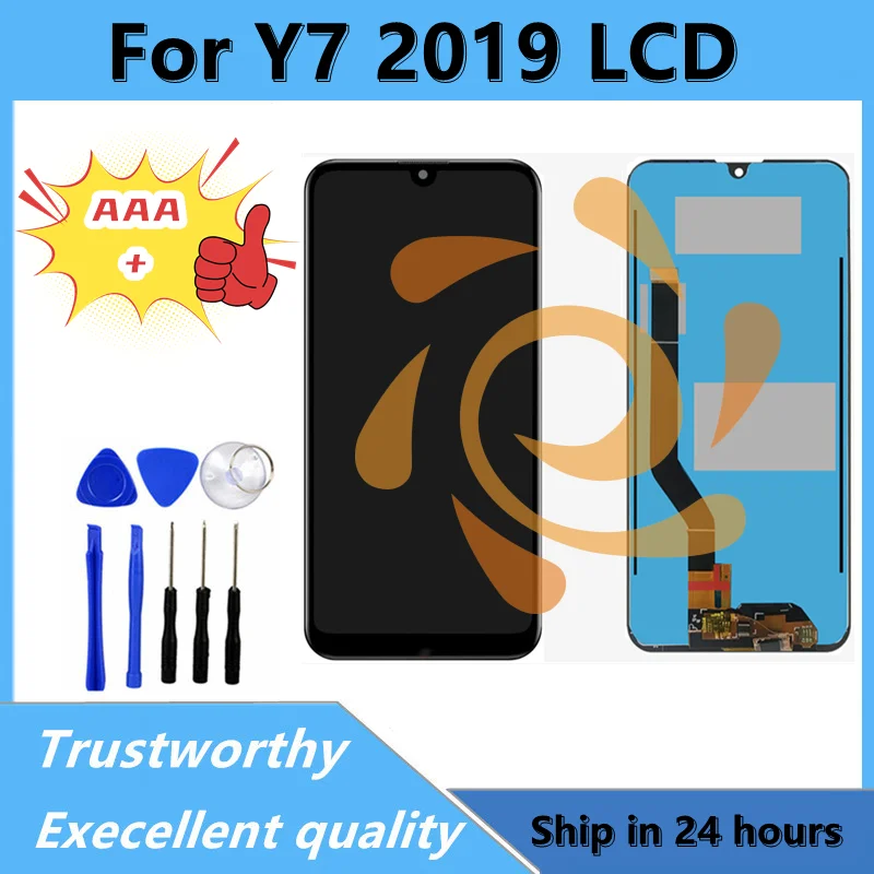 6.26''1100% Test  For Huawei Y7 2019 LCD Display Touch Screen for Huawei Y7Prime 2019 DUB-LX1 DUB-LX3 With Frame Replacement