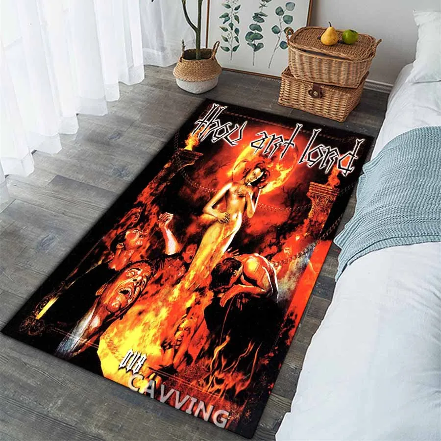 

Thou Art Lord Rock 3D Print Carpet Flannel Rugs Anti-slip Large Rug Home Decoration for Living Room Bedroom Home Decor