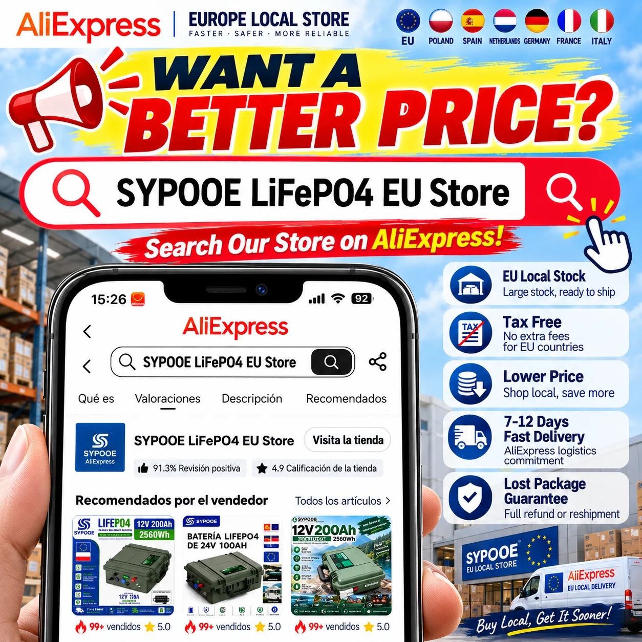 Original 24V 100Ah LiFePO4 Battery For Fishing Boat Trolling Motor  Fish Finder 6K Cycles Bluetooth BMS Portable Lithium Battery