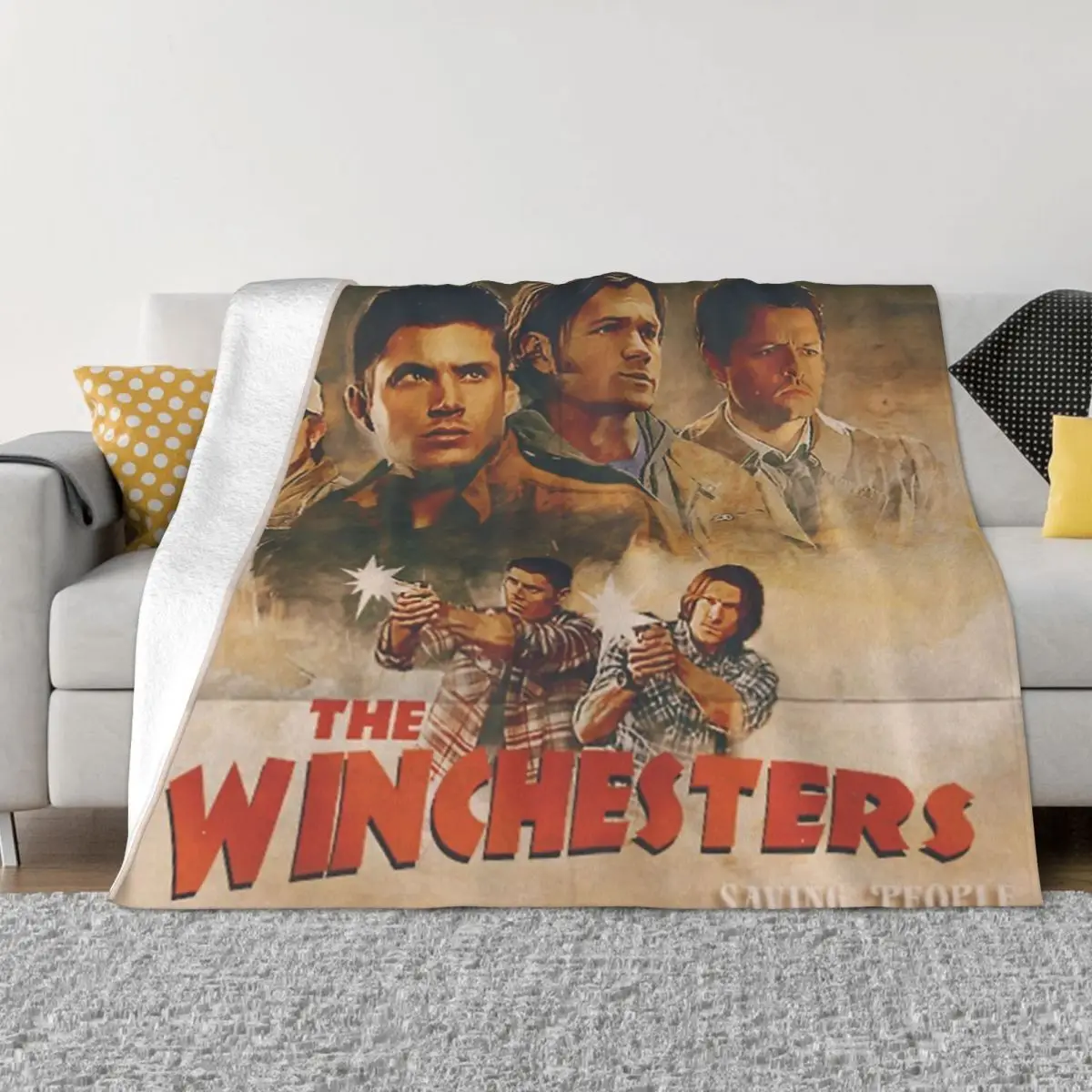 The Winchesters Plush Blanket Throw Blanket Custom Blanket Personalized Throw Blanket