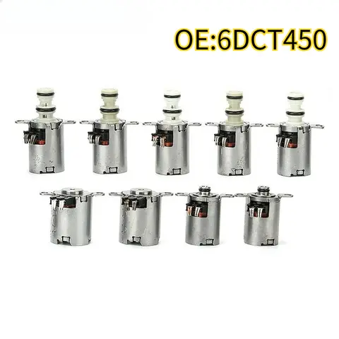 High quality New For 9pcs 6DCT450 MPS6 Transmissie Solenoid Kit 6 Speed Fit Voor Ford Galaxy Focus Mondeo