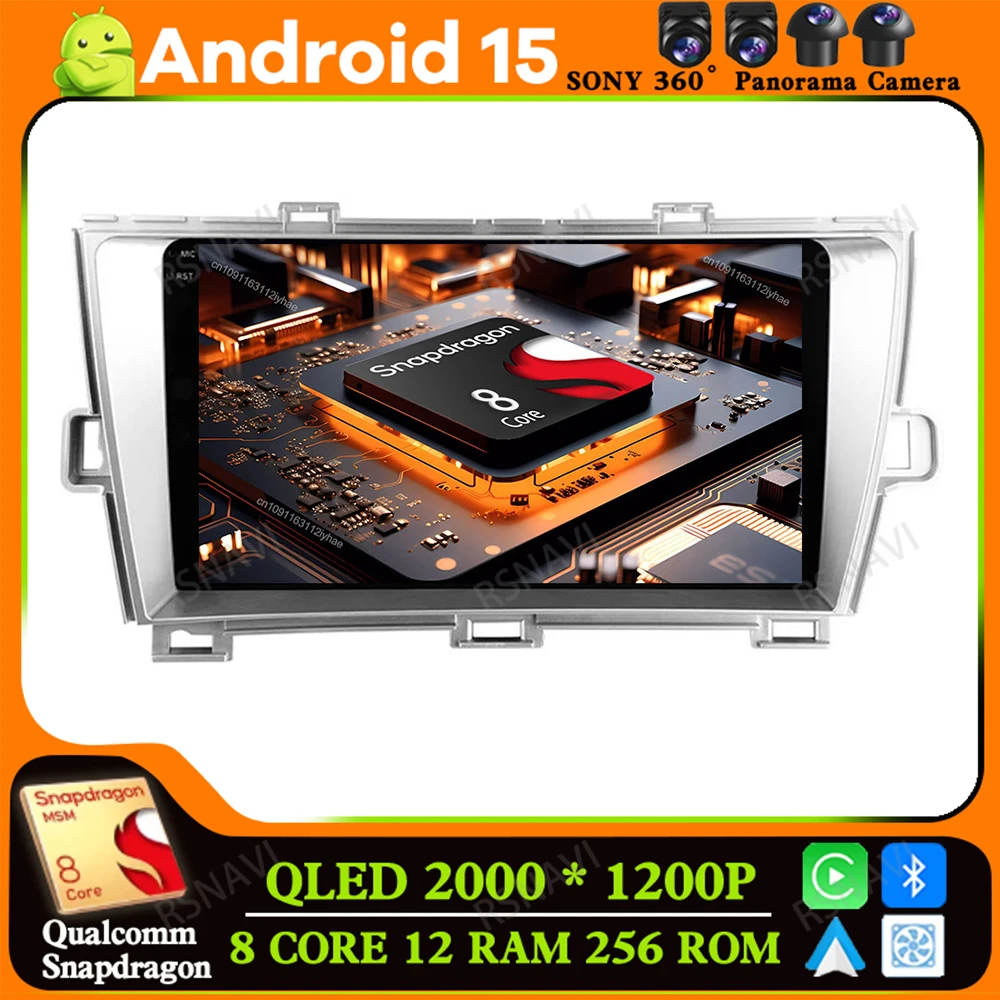 

Android 15 For Toyota Prius XW30 2009 - 2015 DSP 5G WIFI GPS Navigation Multimedia Car Radio Qualcomm Head Unit BT Viedo Player