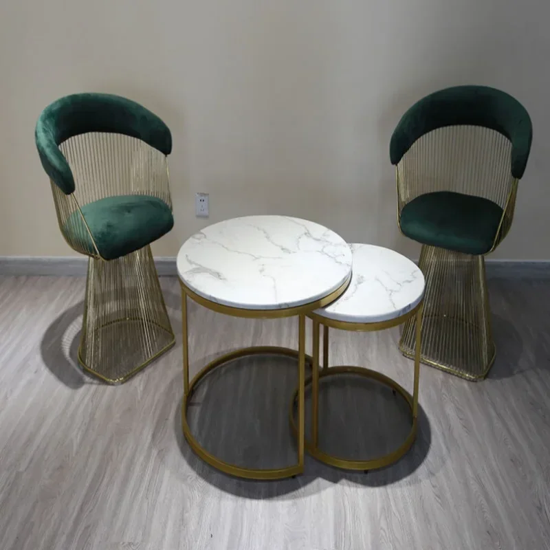 Restaurant Outdoor Hotel Apartment Metal Velvet Chair Dining Chair