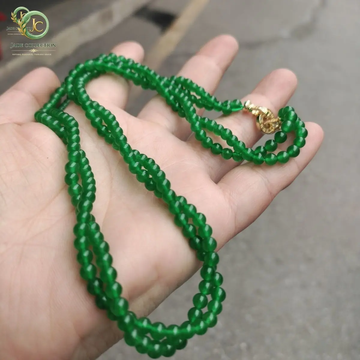 Natural Myanmar Jadeite Green Jade Necklace Women Elegant Gift Jewelry Genuine Grade A Burma Jade Beaded Sweater Chain Necklace