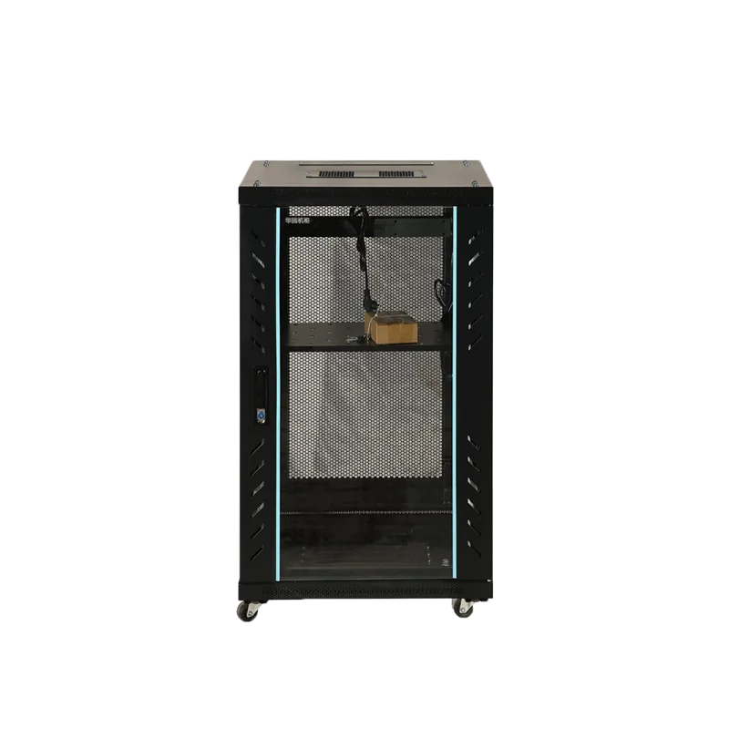 Custom.27U شبكة باب خزانة DDF خادم الاتصالات رف مركز البيانات الطابق الدائمة خادم الإنترنت الرف مع سعة 22U #5